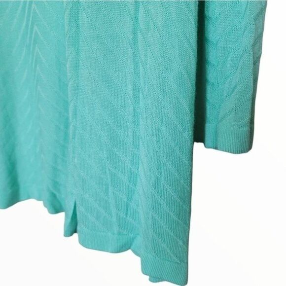 Charter Club Mint Knit Open Front Cardigan – Lightweight Soft Sweater - Picture 4 of 7